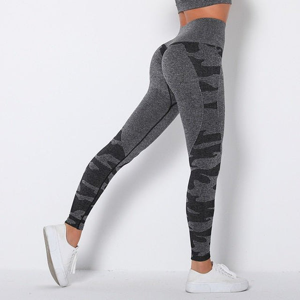 Camo Fitness Yoga Pants Booty Scrunch Seamless Leggings High Waist Gym Sportwear Running Tights Workout Pants Jogging Trousers - Vimost Shop