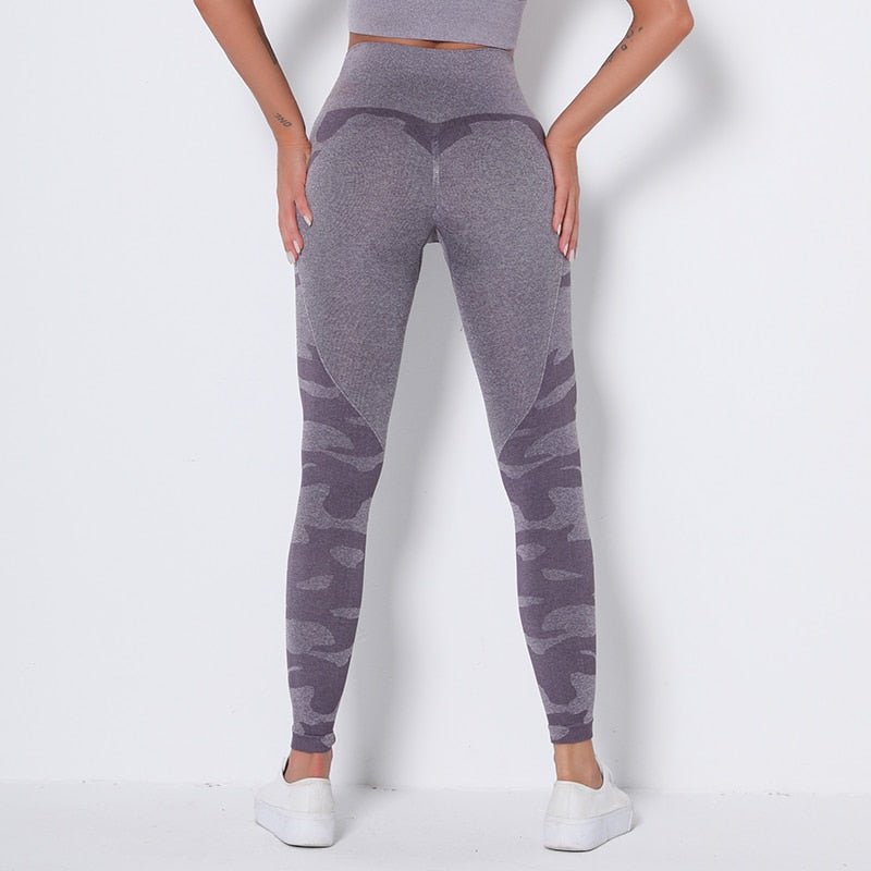 Camo Fitness Yoga Pants Booty Scrunch Seamless Leggings High Waist Gym Sportwear Running Tights Workout Pants Jogging Trousers - Vimost Shop