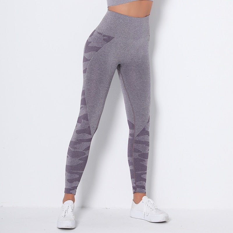 Camo Fitness Yoga Pants Booty Scrunch Seamless Leggings High Waist Gym Sportwear Running Tights Workout Pants Jogging Trousers - Vimost Shop
