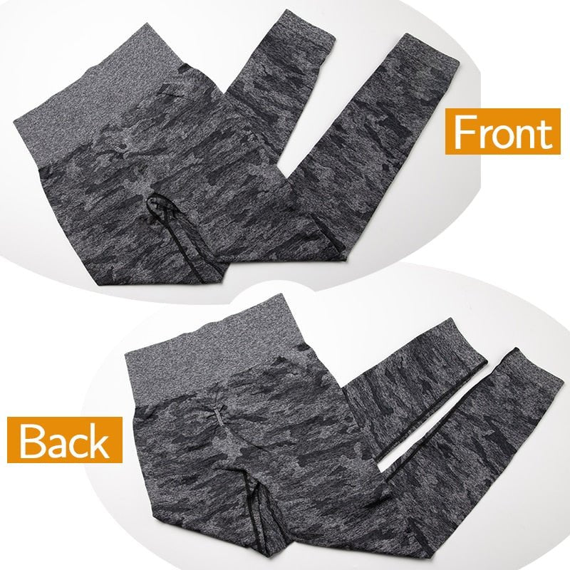 Camo Seamless Leggings High Waist Camouflag Yoga Pants Push Up Gym Sportwear Fitness Tights Running Leggins Workout Trousers - Vimost Shop