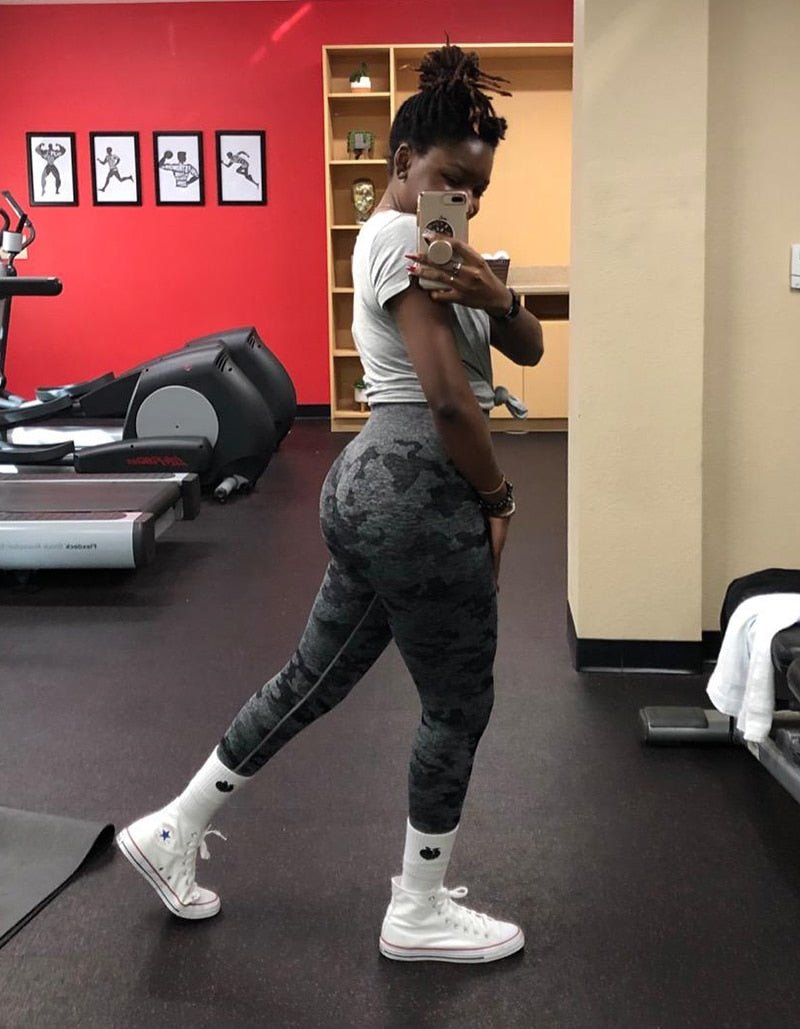 Camo Seamless Leggings High Waist Camouflag Yoga Pants Push Up Gym Sportwear Fitness Tights Running Leggins Workout Trousers - Vimost Shop