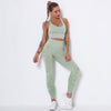 Camo Seamless Yoga Fitness Set Women Sportswear Tank Bra Crop Top Leggings Pants Workout Clothes Gym Clothing 2 Piece Tracksuit - Vimost Shop