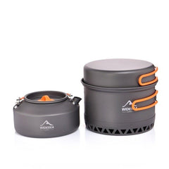 Camping 1.3L 2.3L Cookware Outdoor Cooking Set Heat Cooker Travel Tableware Pot Kettle Tourist Kitchen Utensil Equipment - Vimost Shop