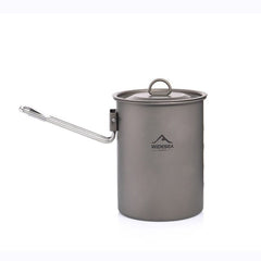 Camping Cookware Titanium Tableware Tourist Pot Outdoor Cooking Cup Kitchen Picnic Utensils Backpack Hiking Trekking