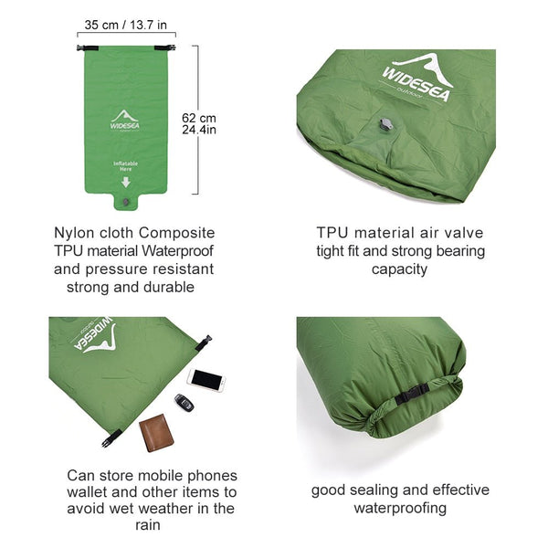 Camping Double Inflatable Mattress Outdoor Sleeping Pad Bed Ultralight Folding Tent Travel Cushion Beach Air Mat - Vimost Shop