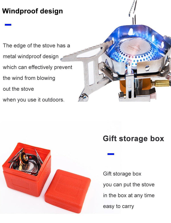 Camping Gas Burner Outdoor Tourist Stove Bbq Barbecue Picnic Equipment Kitchen Supplies Cookware Tourism Hiking Gasoline - Vimost Shop