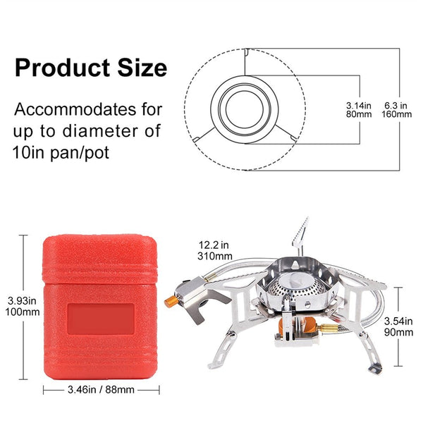 Camping Gas Burner Outdoor Tourist Stove Bbq Barbecue Picnic Equipment Kitchen Supplies Cookware Tourism Hiking Gasoline - Vimost Shop