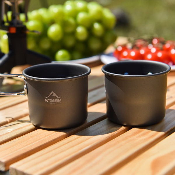 Camping Mug Outdoor Coffee Tea Aluminum Cup Tourism Tableware Picnic Cooking Supplies Equipment Tourist Trekking Hiking - Vimost Shop