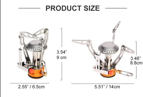 Camping One-piece Gas Stove Heater Tourist Burner Foldable Outdoor Picnic Kitchen Equipment Supplies Survival Furnace - Vimost Shop