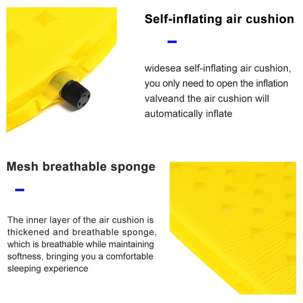 Camping Self-inflating Mattress Folding Inflatable Air Bed Beach Travel Mat Tourism Sleeping Pad Outdoor Hiking - Vimost Shop