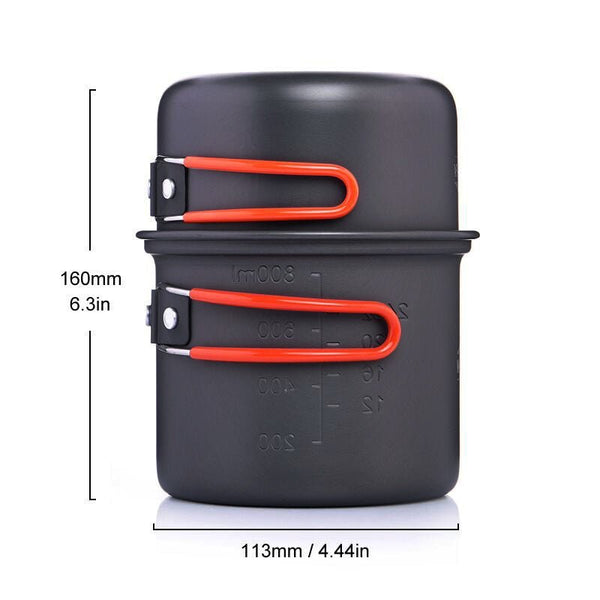 Camping tableware outdoor cooking set camping cookware travel tableware pincin set hiking cooking utensils cutlery - Vimost Shop