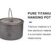 Camping Tableware Titanium Cookware set tourism cauldron Outdoor Cooking Pot Picnic Kitchen Hiking Trekking - Vimost Shop