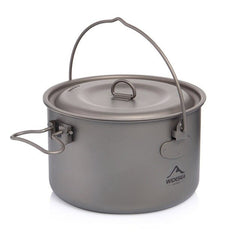 Camping Tableware Titanium Cookware set tourism cauldron Outdoor Cooking Pot Picnic Kitchen Hiking Trekking