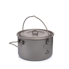 Camping Tableware Titanium Cookware set tourism cauldron Outdoor Cooking Pot Picnic Kitchen Hiking Trekking - Vimost Shop