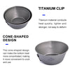 Camping Titanium Bowl Tableware Cookware Foldable Handle Outdoor Cup Tourism Pot Hiking Backpacking Picnic Fishing - Vimost Shop