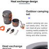 Camping Ultra-light Cookware Pots Set Gas Burner Stove Cook Cup Outdoor Travel Tableware Spoon Fork Knife Picnic kitchen - Vimost Shop