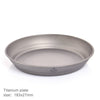 Camping Ultralight Titanium Bowl Plate Pan Tableware Set Multi Size Salad BBQ Dish Outdoor Dinner Travel Cookware Cup - Vimost Shop