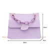 Candy Color Thick Chain PU Leather Crossbody Bags For Women Elegant Shoulder Handbags Female Travel Cross Body Bag - Vimost Shop