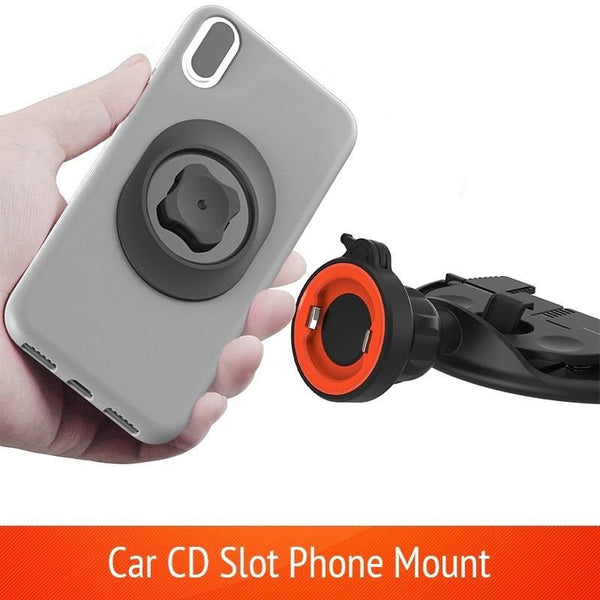 Car Phone Holder for CD Slot 360 Rotation Mount Universal Cell Phone Clip Stand Bracket for iPhone Samsung GPS Cradle navigation - Vimost Shop