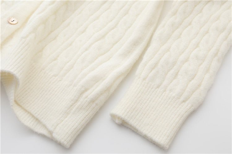 Cardigans For Women Beading Diamond Flower V-neck Autumn Outwear Cropped Tops - Vimost Shop