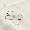 Cardigans For Women Beading Diamond Flower V-neck Autumn Outwear Cropped Tops - Vimost Shop