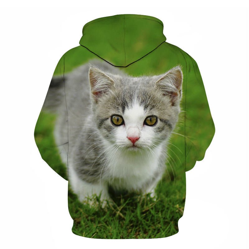 Cartoon kawaii hoodies 3D Printed Cat oversize Mens women's Sweatshirt Pullover Long Sleeve Hooded Sweatshirts Tops - Vimost Shop
