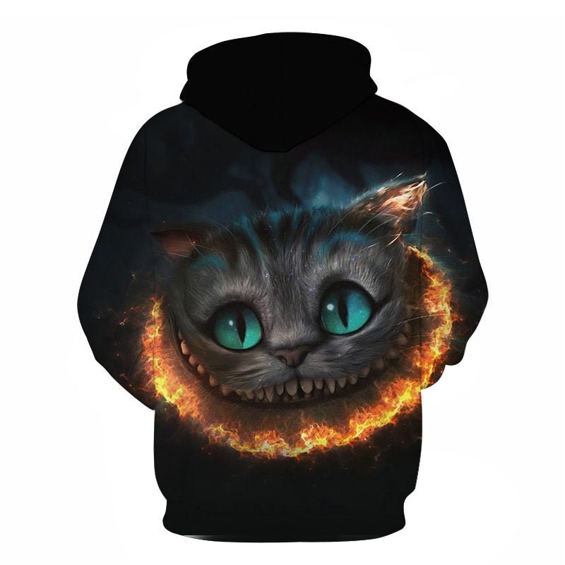 Cartoon kawaii hoodies 3D Printed Cat oversize Mens women's Sweatshirt Pullover Long Sleeve Hooded Sweatshirts Tops - Vimost Shop