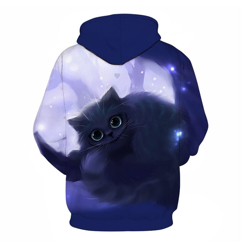 Cartoon kawaii hoodies 3D Printed Cat oversize Mens women's Sweatshirt Pullover Long Sleeve Hooded Sweatshirts Tops - Vimost Shop