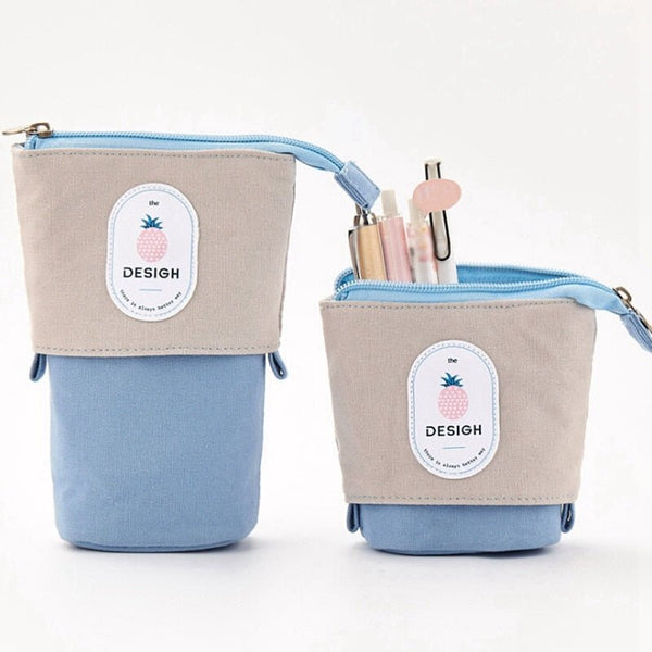 Cartoon Pencil Case Box Cute Telescopic Pencil Bag Stationery Box Portable Cosmetic Brush Bag Travel Container Organizers - Vimost Shop