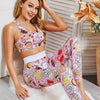 Cartoon Print Yoga Fitness Suits Tank Crop Top High Waist Pants Sportswear Fitness Tracksuit Running Sports Gym Workout Clothes - Vimost Shop