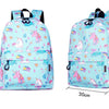Cartoon Rainbow Unicorn Design Water Repellent Backpack - Vimost Shop