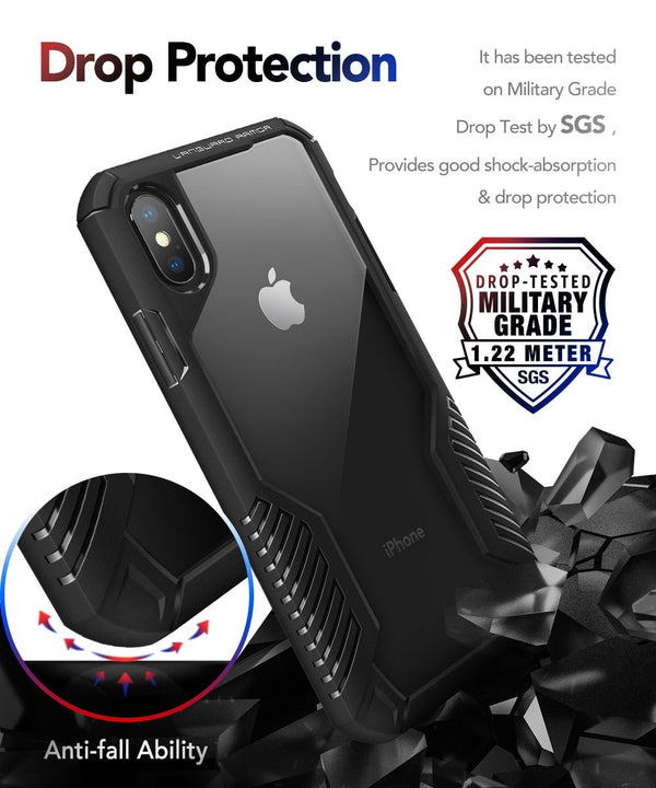 Case For iPhone X/Xs Vanguard Armor Designed Rugged Case Heavy Duty Military Grade Shockproof Drop Protection Cover - Vimost Shop