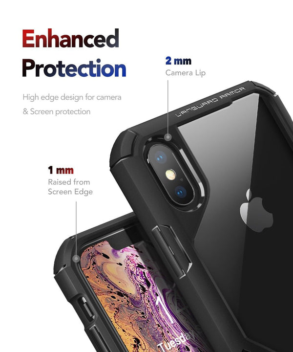 Case For iPhone X/Xs Vanguard Armor Designed Rugged Case Heavy Duty Military Grade Shockproof Drop Protection Cover - Vimost Shop