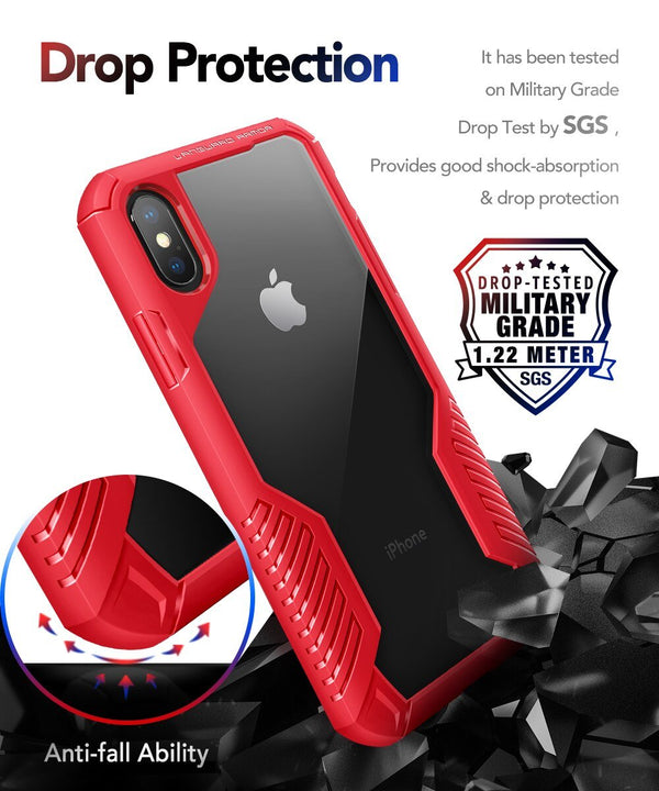 Case For iPhone X/Xs Vanguard Armor Designed Rugged Case Heavy Duty Military Grade Shockproof Drop Protection Cover - Vimost Shop