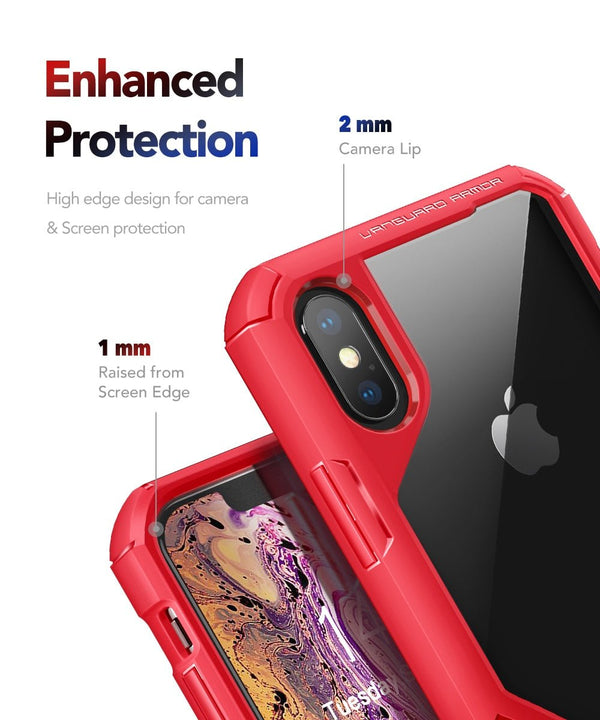 Case For iPhone X/Xs Vanguard Armor Designed Rugged Case Heavy Duty Military Grade Shockproof Drop Protection Cover - Vimost Shop