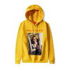 Casual Funny Mona Lisa Smoking Print Yellow Hoodies Tops Hip Hop Sweatshirts Pullover Hooded Streetwear Fleece Hoodie - Vimost Shop