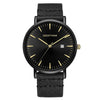 Casual Quartz Watches Men's Fabric Slim Ultra Thin Simple Analog Japan Quartz Wristwatches Unisex Clock Male - Vimost Shop