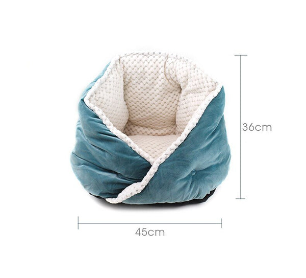 Cat Bed Soft Comfortable Pet Basket Warm Triangular Cat House Puppy Kennel Pet Sleeping Nest Cave for Dogs Cats Pets Supplies - Vimost Shop