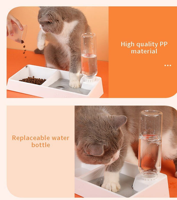 Cat Bowl Dog Water Feeder Bowl Cat Kitten Drinking Fountain Food Dish Pet Bowl Goods Automatic Water Feeder for Cat Dog - Vimost Shop