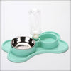 Cat Bowl Non-slip Pet Double Bowls Automatic Water Dispenser Puppy Eating Dish Food Feeder for Dogs Cats Pet Feeding Supplies - Vimost Shop