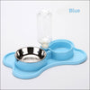 Cat Bowl Non-slip Pet Double Bowls Automatic Water Dispenser Puppy Eating Dish Food Feeder for Dogs Cats Pet Feeding Supplies - Vimost Shop