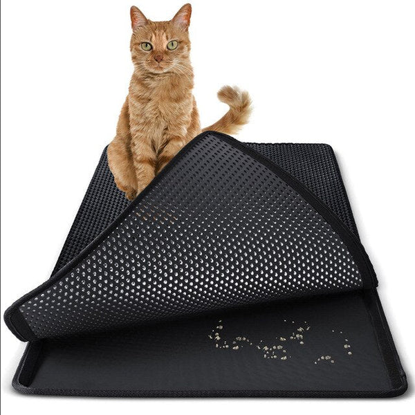 Cat Litter Mat Waterproof Double-Layer Pet EVA Foam Trapper Non-Toxic Pad Pet Cleaning Accessories - Vimost Shop