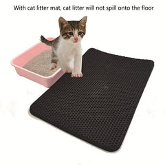 Cat Litter Mat Waterproof Double-Layer Pet EVA Foam Trapper Non-Toxic Pad Pet Cleaning Accessories - Vimost Shop