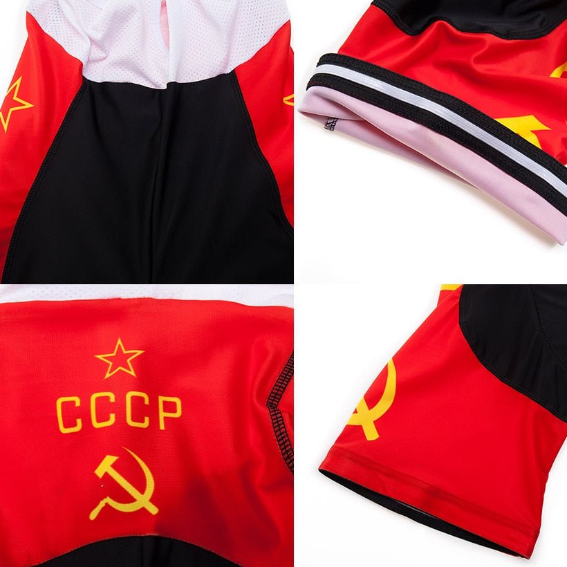 CCCP Cycling Jersey 9D Set MTB Uniform Red Bicycle Clothing Ropa Ciclismo Mens Quick Dry Bike Wear Short Maillot Culotte - Vimost Shop