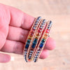 Chakra Bracelet Jewelry Handmade Leather Wrap Bracelet Multi Color Spare Crystal Beads Natural Stone Bracelet - Vimost Shop