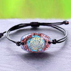Chakra Orgone Meditation Adjustable Bracelet For Women Crystal Energy Generator Reiki Healing Balancing Emf Protection Jewelry