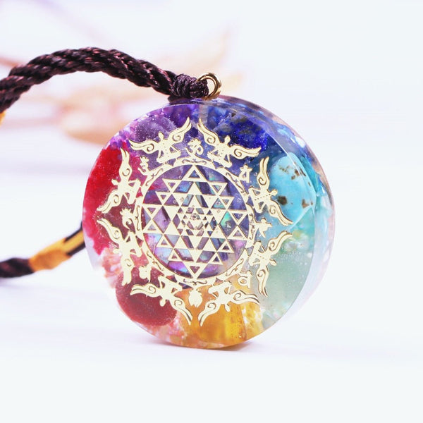 Chakra Orgone Pendant Positive Energy Crystals Promote Emf Protection And Healing Chakra Help Enhance Visionary Power - Vimost Shop