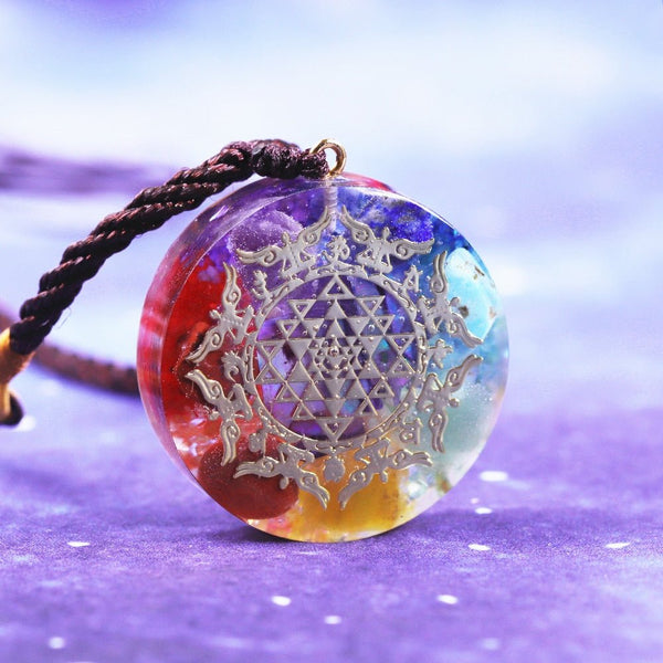 Chakra Orgone Pendant Positive Energy Crystals Promote Emf Protection And Healing Chakra Help Enhance Visionary Power - Vimost Shop