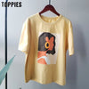 Character t-shirts fashion girls tops short sleeve printing t-shirts korean women - Vimost Shop