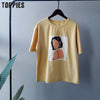 Character t-shirts fashion girls tops short sleeve printing t-shirts korean women - Vimost Shop